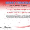 Christmas Closure